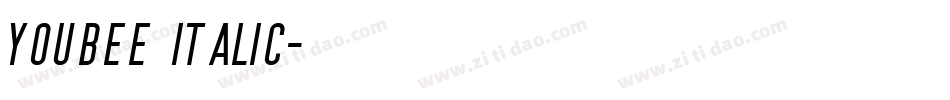 Youbee Italic字体转换